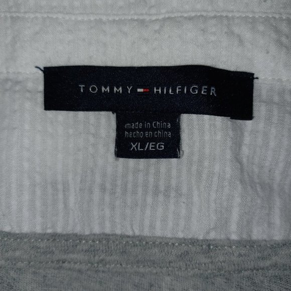 TOMMY HILFIGER WOMEN'S COTTON BLEND LAYERED LOOK SHIRT - Picture 10 of 11